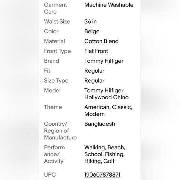 Women's Tommy Hilfiger Khaki 9" Hollywood Chino Shorts Size 16 - Picture 14 of 14